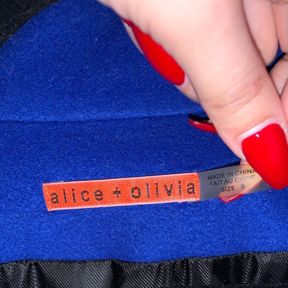 Alice & Olivia ‼️ SALE‼️ sapphire blue wool cashmere coat - Picture 13 of 17
